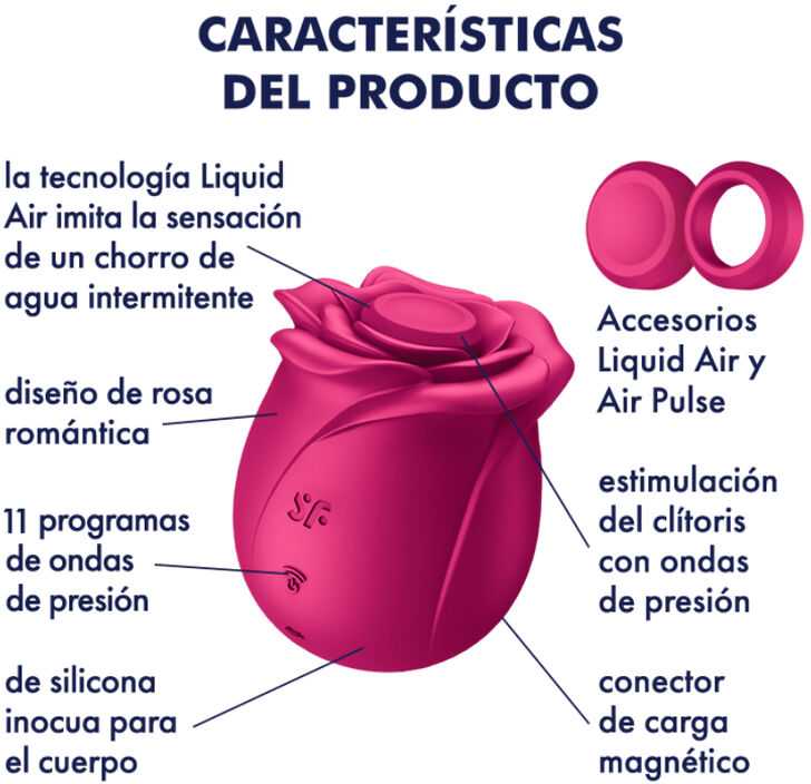 SATISFYER - AIR PULSE PRO 2 CLASSIC BLOSSOM VIBRATOR