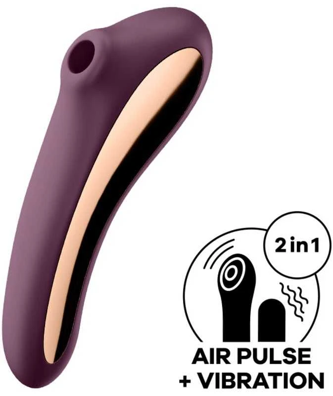 „Satisfyer Dual Kiss“ oro stimuliatorius-vibratorius