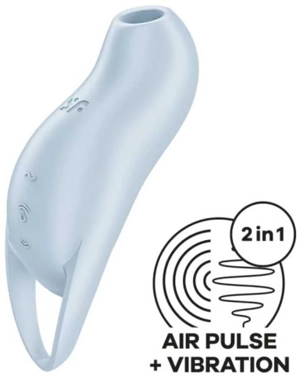 „Satisfyer Pocket Pro 1“ klitorio stimuliatorius su slėgio bangomis Mėlyna