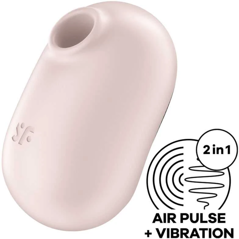 Satisfyer Pro To Go 2 smėlio spalvos klitorio masažuoklis