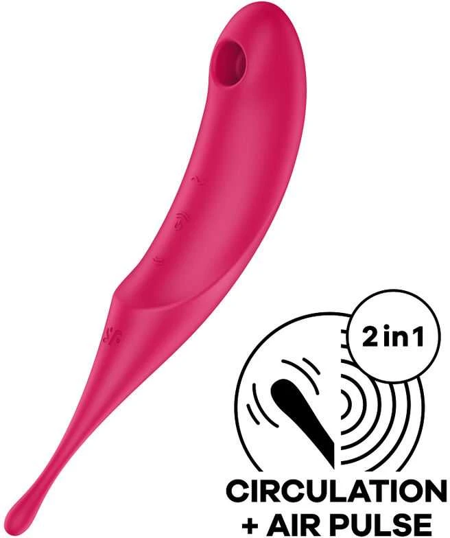 Satisfyer Twirling Pro Pulse Vibratorius raudonas