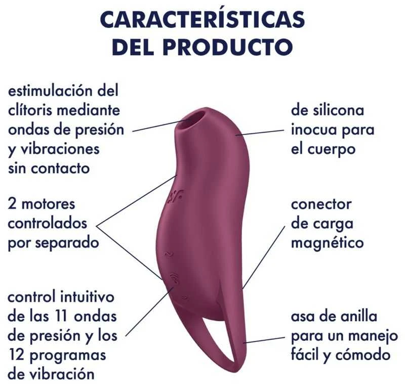Satisfyer Air Pulse SATISIFYER - POCKET PRO 1 CLITORIS STIMULIATORIUS GRANATAS