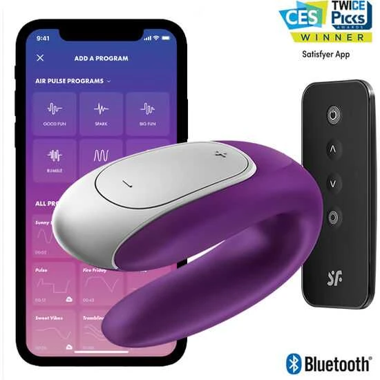 „SATISFYER DOUBLE FUN CONNECT“ programėlė Violetinis