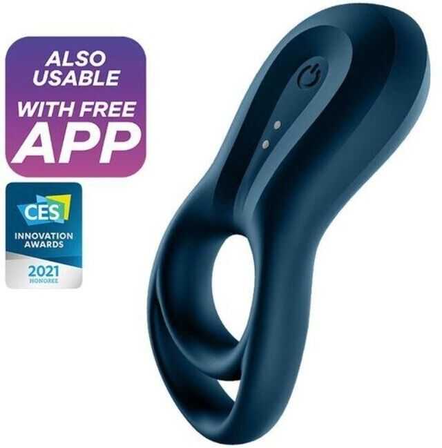 „Satisfyer Epic Duo Ring“ – dvigubas vibruojantis varpos žiedas