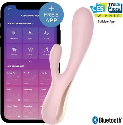 Satisfyer Mono Flex programėlės zuikio vibratorius