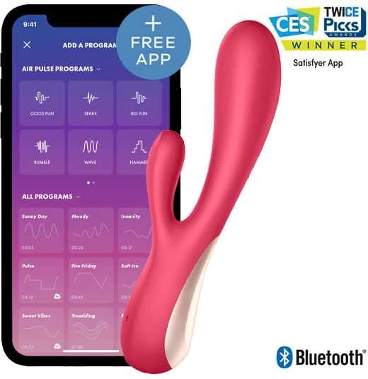 Satisfyer Mono Flex Raudon klitorio ir G taško stimuliatorius