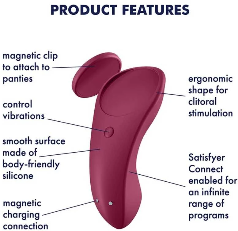 Satisfyer Partner Box 1 komplektas Sexy Secret Kelnaitės Vibratorius + Double Joy Partner Vibratorius