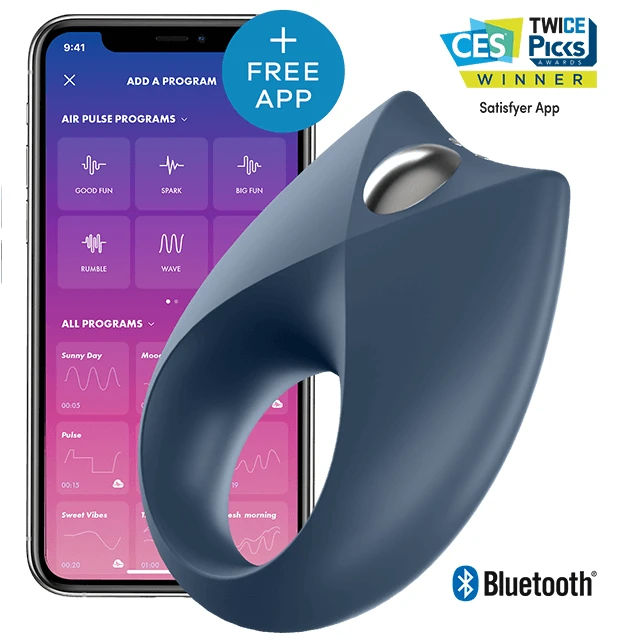 SATISFYER _ Royal Vieno vibracijos žiedas vyrams