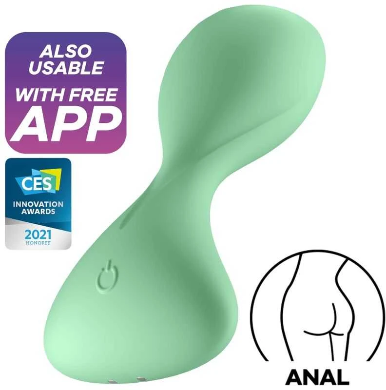 Satisfyer Flat dildo sklandžiai analinis su vibracijos kištukas