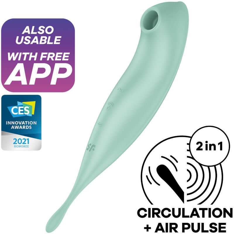 Satisfyer Twirling Pro+ Mint Pulse Dildo