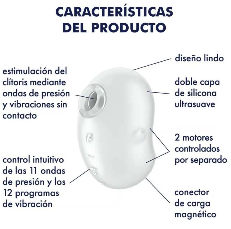 Satisfyer SATISFIER CUTIE VAIDUOKLIS Baltas