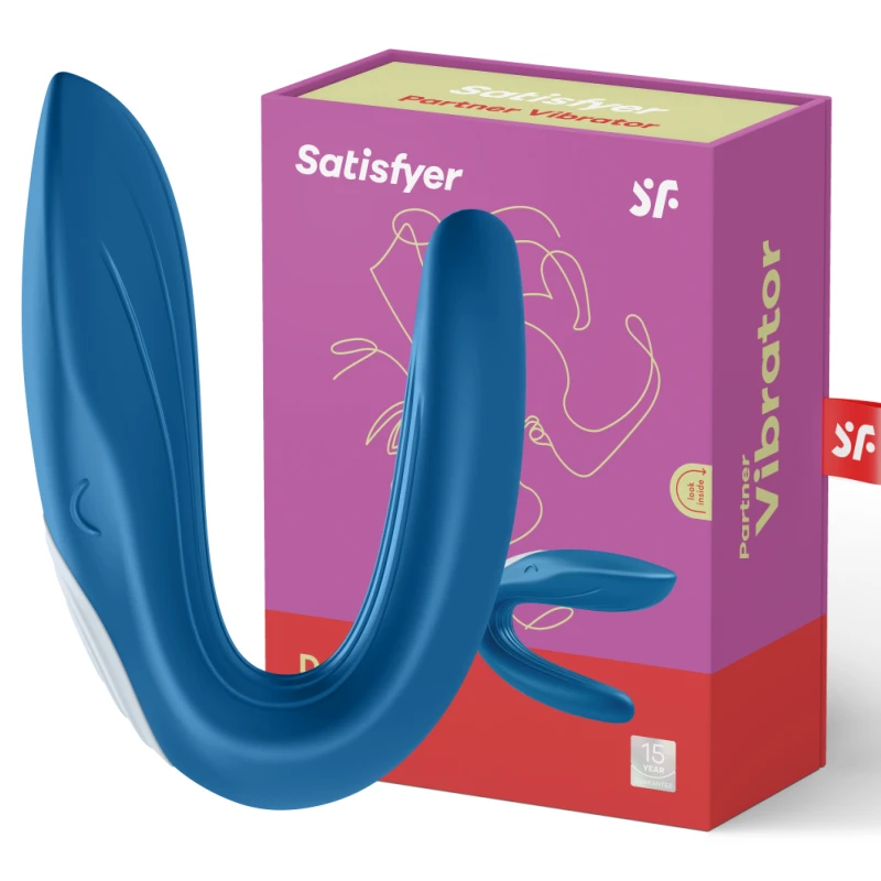Satisfyer Double Whale Partner Vibratorius poroms valdomas programėle
