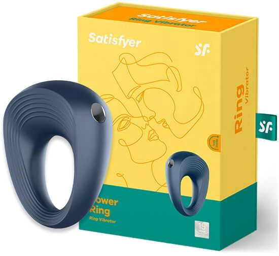 Erekcijos žiedas Satisfyer (tamsiai mėlynas)