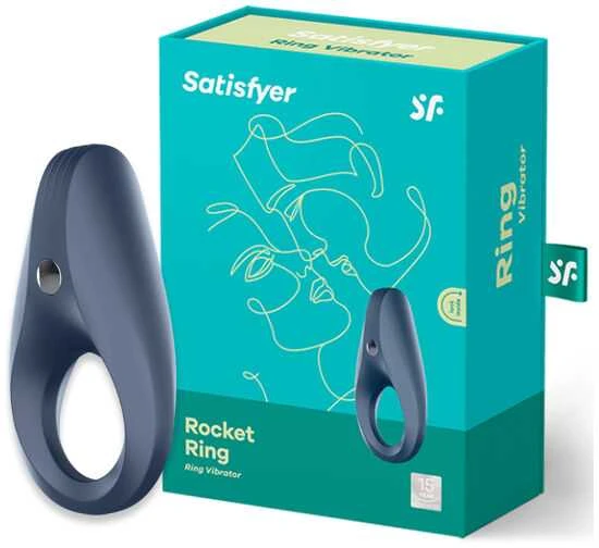 Vibruojantis žiedas Satisfyer (tamsiai mėlynas)