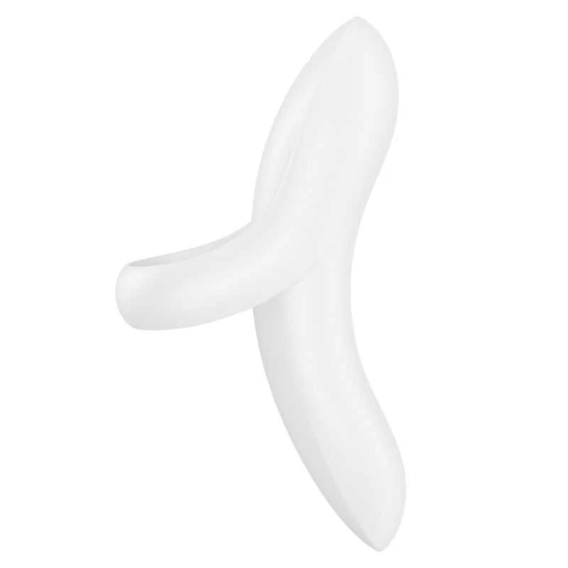 Satisfyer Bold Lover pirštų vibratorius Baltas