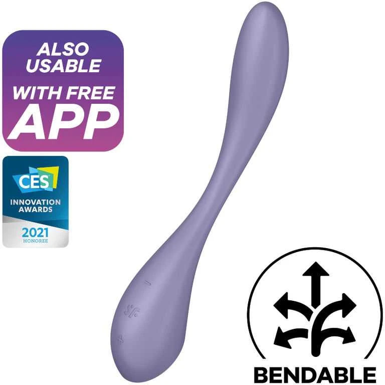 Satisfyer G-Spot Flex 5+ Lilac G taško vibratorius