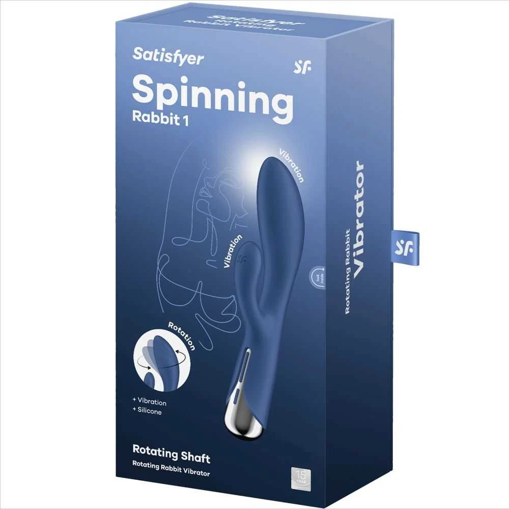 SATISFYER SPINNING RABBIT 1 MĖLYNAS