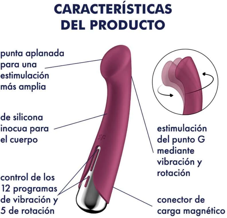 SATISFYER BESISUKINIS G TAŠKO STIMULIATORIUS 1 RAUDONAS