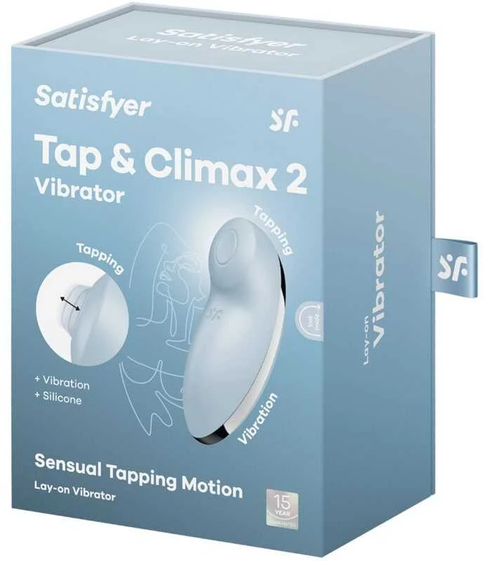 Satisfyer Vibrator Mėlyna Tap & Climax 2 mėlynas