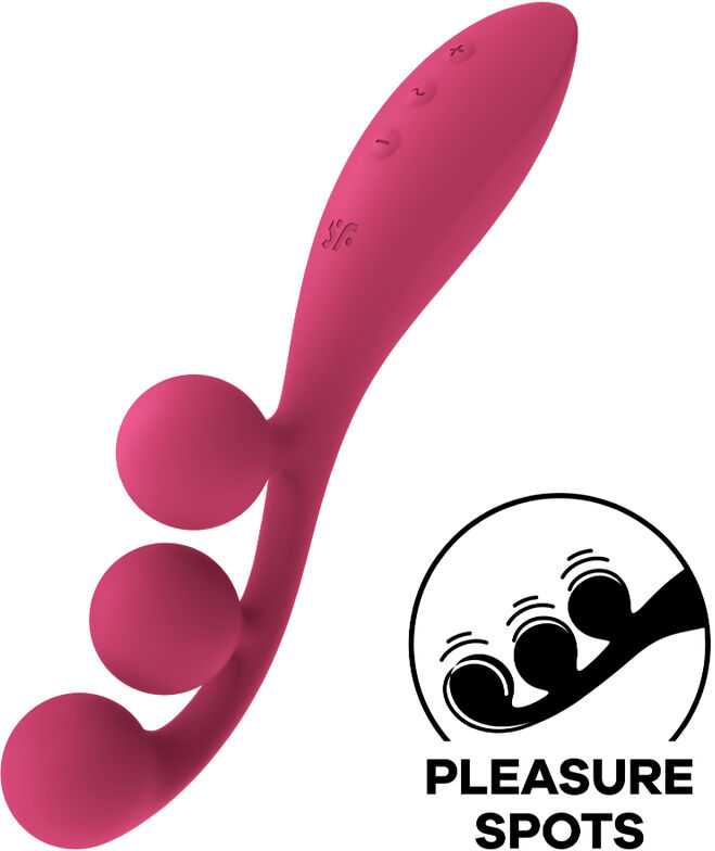 Satisfyer Tri Ball 1 daugiafunkcis vibratorius raudonas