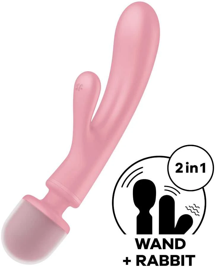 SATISFYER TRIPLE LOVER ROŽINIS