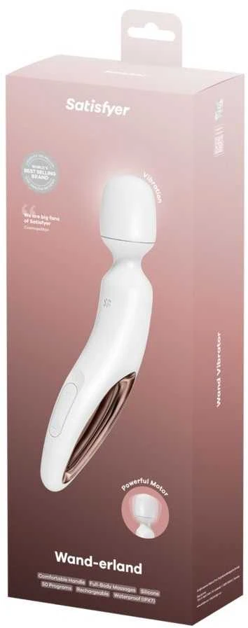 Satisfyer Wand Klajonių šalis (Baltas/Rosegoldas)