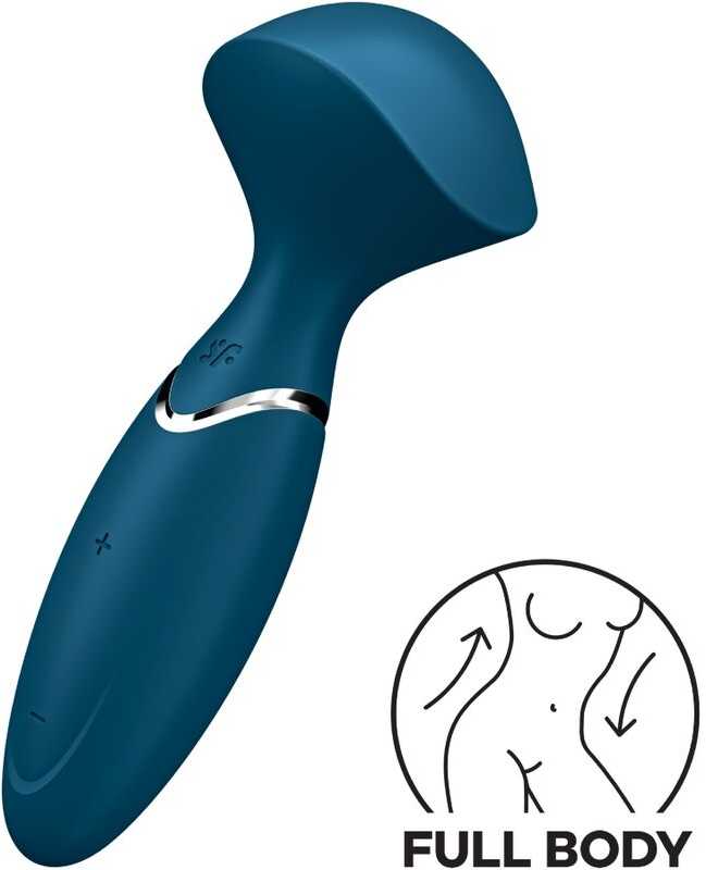 Satisfyer Mini Wand-er vibratorius mėlynas