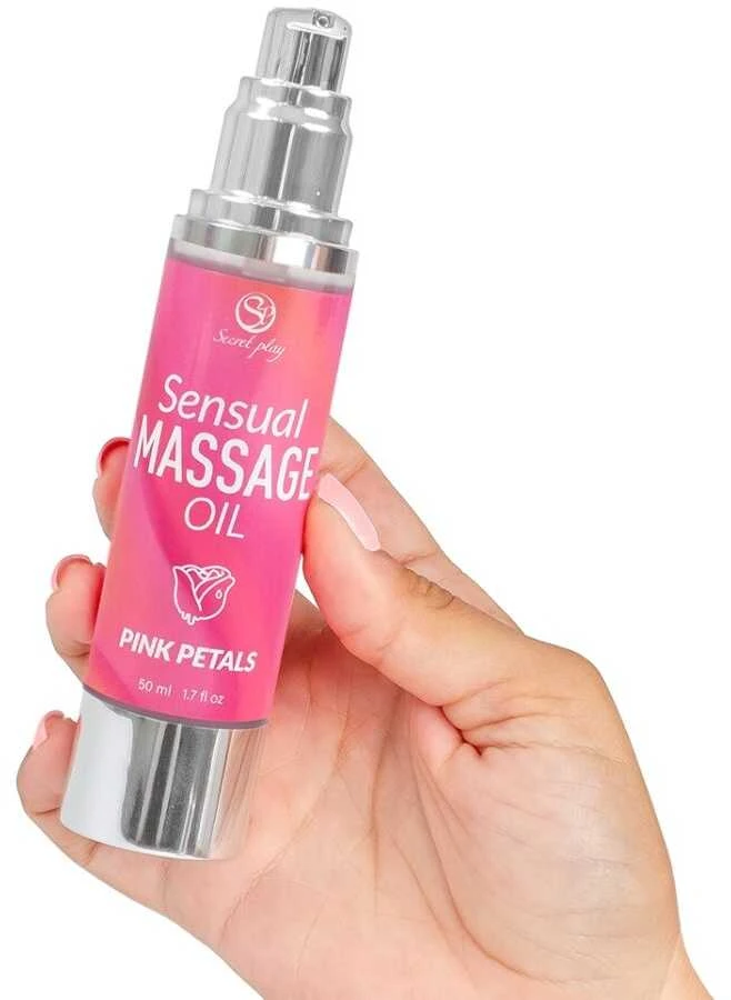 Secretplay Cosmetic Rožinė Rožinis PETALS MASSAGE OIL