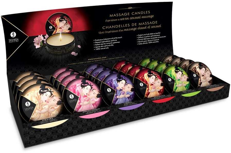 Shunga - Ekranas Mini Massage Candles masažo žvakių rinkinys (6x4)