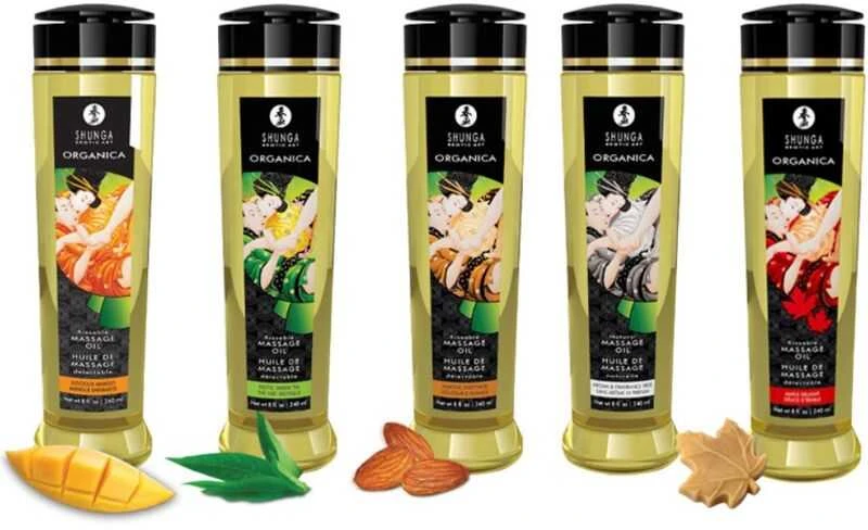 Shunga Massage Oil Organica - LUSCIOUS MANGO