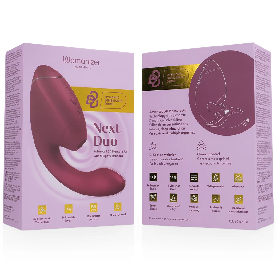 Rožinė Womanizer Next Duo Dusky Rožinė