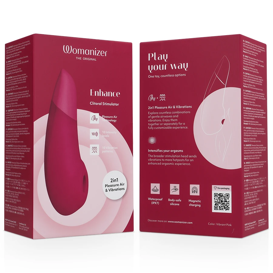 Rožinė Womanizer Enhance Vibrant Rožinė