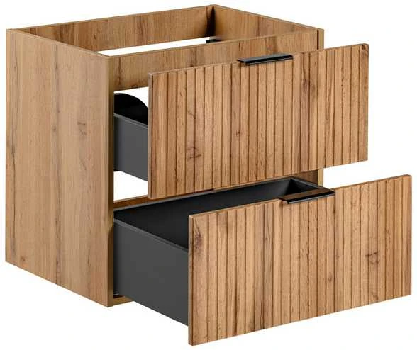 Comad 120 cm pakabinama vonios spintelė su 4 stalčiais Adel oak