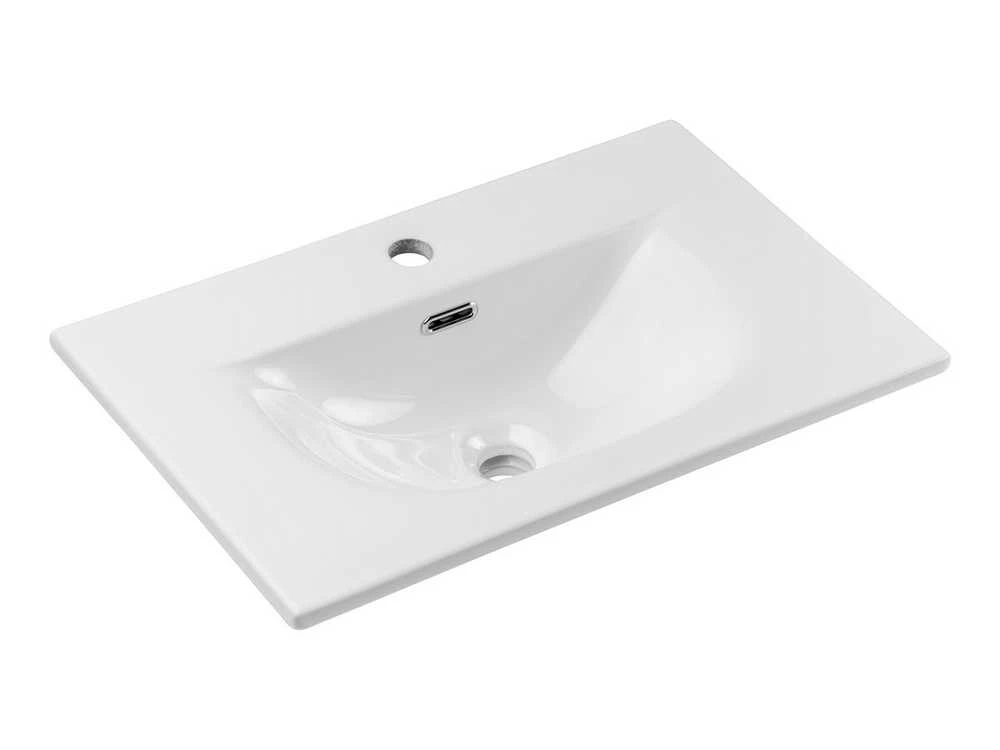 Comad 60x40 cm pakabinama balta vonios spintelė Nova su praustuvu
