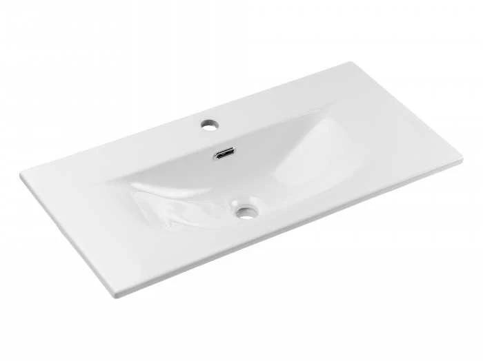 Comad 80x40 kašmyro spalvos pakabinama vonios spintelė Nova cashmere su keraminiu praustuvu