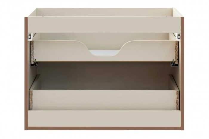 Comad Smėlio spalvos pakabinama vonios spintelė su stalviršiu Dona sand, 80 cm