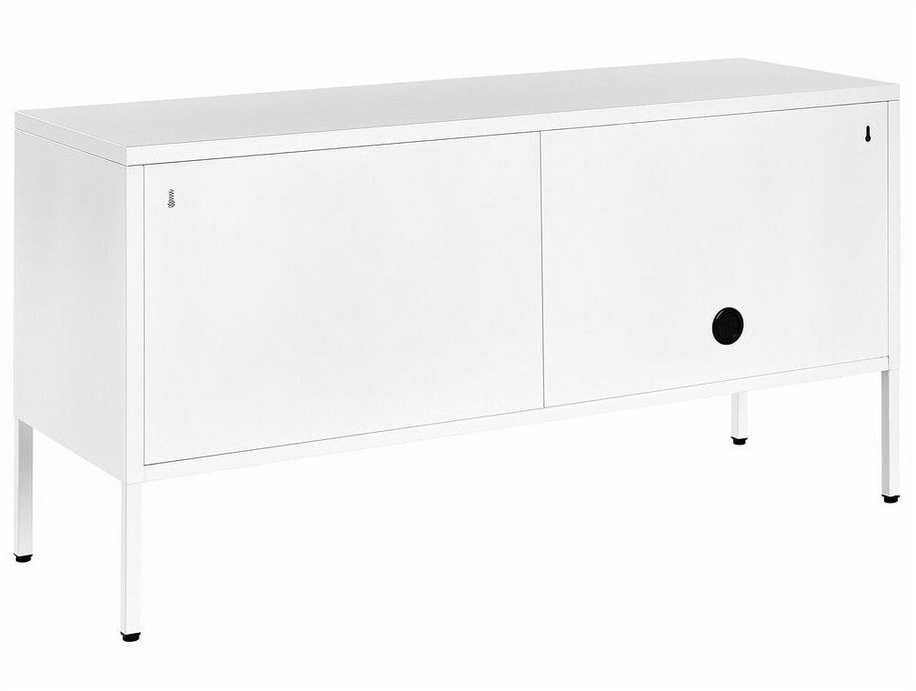 Beliani TV staliukas 2 Durys Metalas Sideboard Balta MORLEY 330160 (Balta)