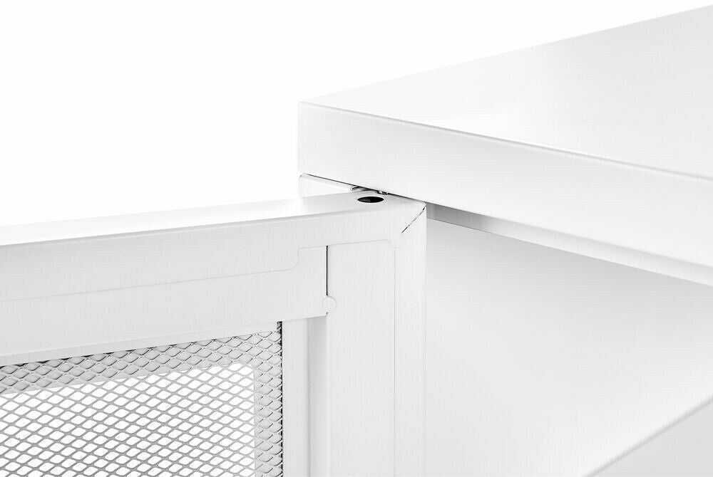 Beliani TV staliukas 2 Durys Metalas Sideboard Balta MORLEY 330160 (Balta)