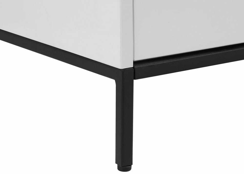 Beliani TV staliukas TV Stand LED Balta SYDNEY 180391