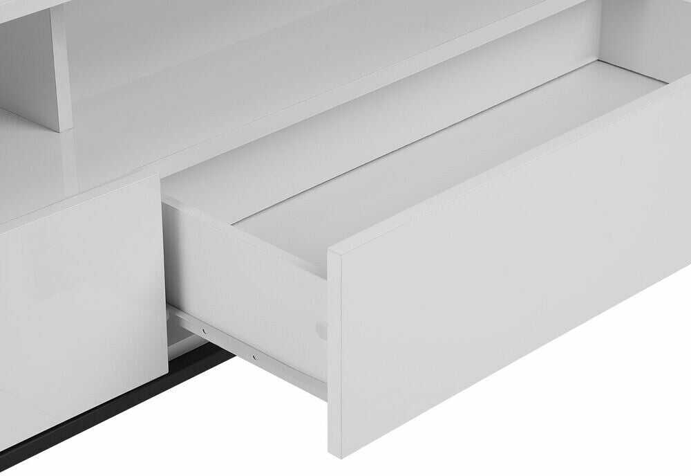 Beliani TV staliukas TV Stand LED Balta SYDNEY 180391
