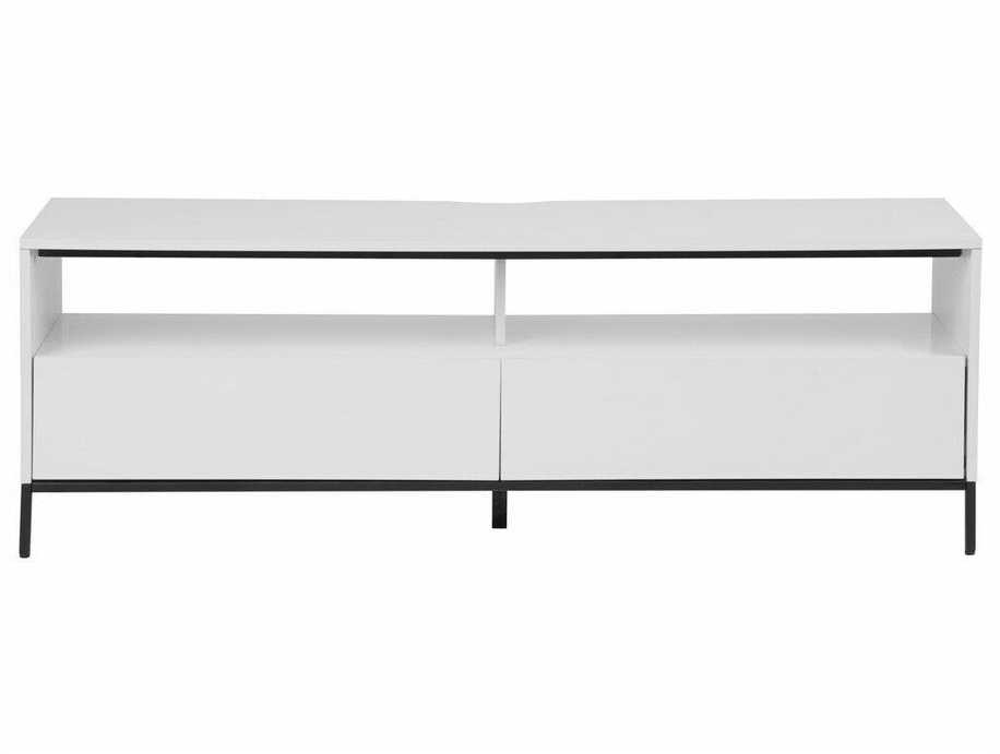 Beliani TV staliukas TV Stand LED Balta SYDNEY 180391