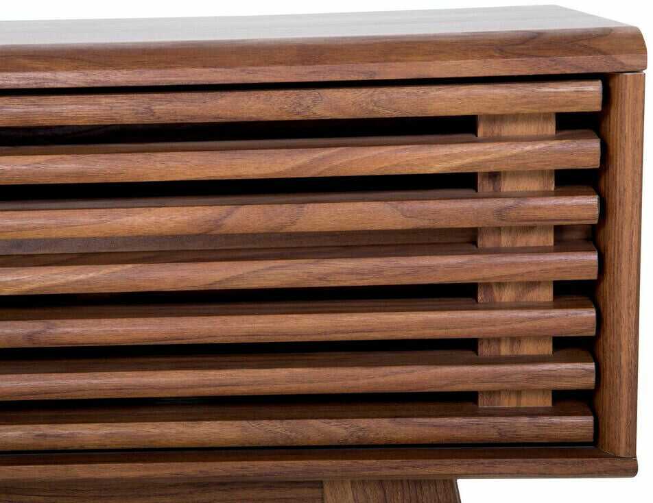 Beliani TV staliukas TV Stand Tamsi Medis TOLEDO 39480 (Tamsus medis)