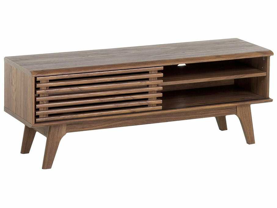 Beliani TV staliukas TV Stand Tamsi Medis TOLEDO 39480 (Tamsus medis)