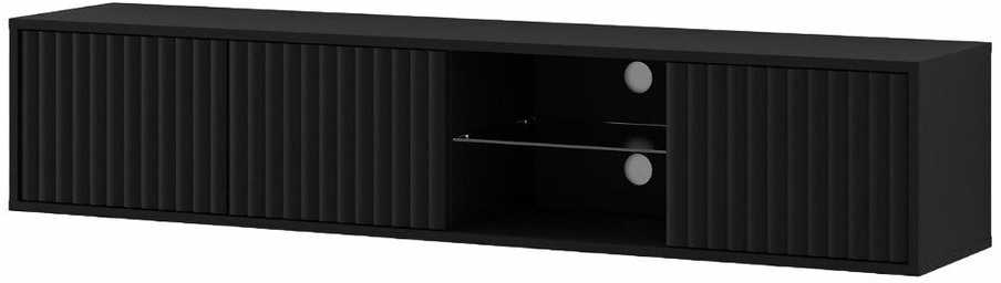 Homelando TV staliukas MITA_TV_STAND_156_BLACK_MAT (Matinė juoda)