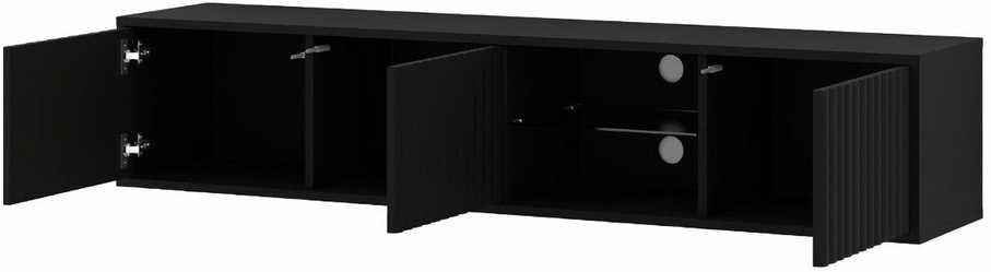 Homelando TV staliukas MITA_TV_STAND_156_BLACK_MAT (Matinė juoda)