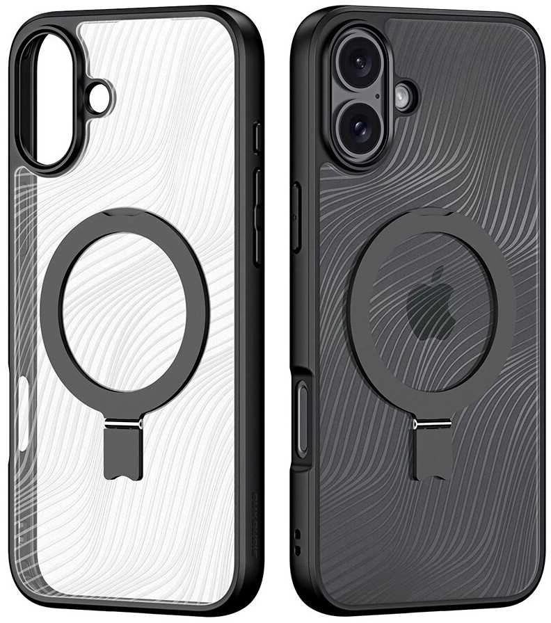 Dėklas Dux Ducis "Aimo Mag Stand" skirtas Apple iPhone 16 Plus juodas