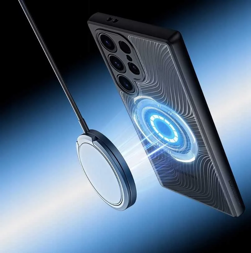 Samsung Galaxy Z Fold5 5G armored compatible MagSafe Dux Ducis Aimo Mag - dėklas telefonui juodos spalvos