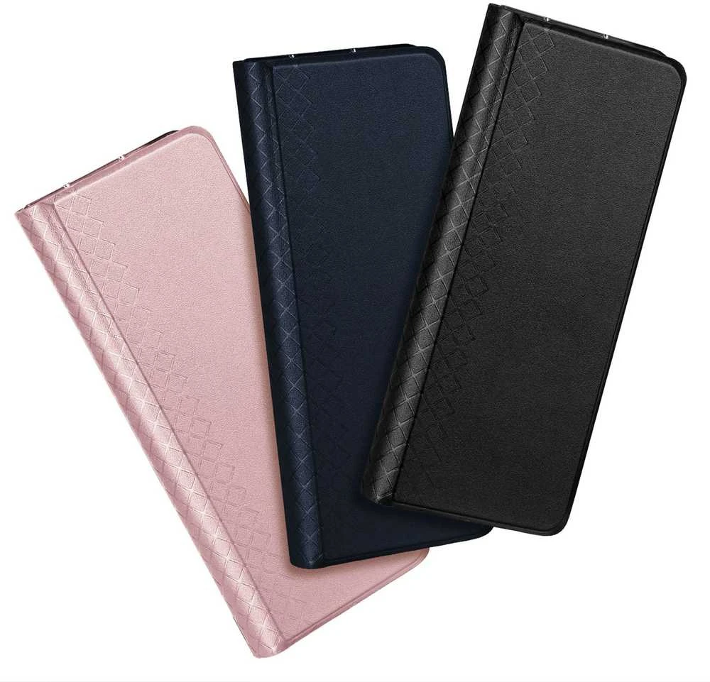 Dux Ducis Brill leather dėklas skirtas Samsung Galaxy Z Fold 6 with flap and card slot – juodos spalvos