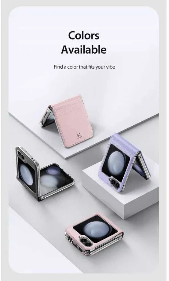 Dėklas Dux Ducis Bril Samsung F741 Z Flip6/F761 Z Flip7 FE violetinis