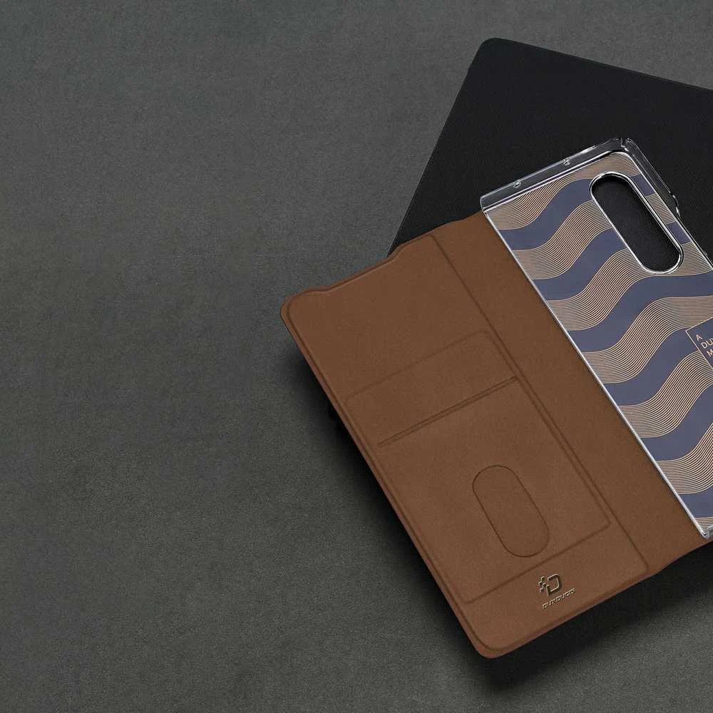 Dėklas Oem Dux Ducis "Bril" skirtas Samsung F936 Z Fold4 rudas